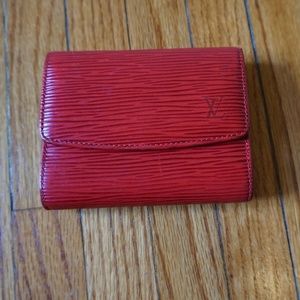 Louis Vuitton Card Holder in Red